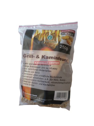 Grill és kandalló begyújtó, 250 g (kb. 20 begyújtáshoz)