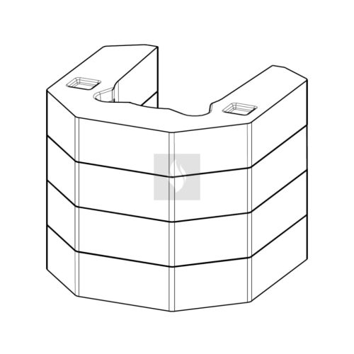Hőtároló szett Romotop LERA C GH design kályhához