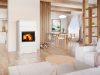 Romotop BARACCA 10 kályhacsempe burkolatú Kandallókályha - bővíthető hőtárolóval - Királykék