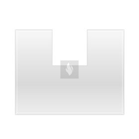 Alátét üveglap CARA CS design kandallóhoz