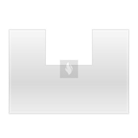 Alátét üveglap CARA C design kandallóhoz