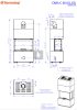 Romotop CARA C N 62 thermaline sötét szürke Design kandalló