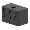 HITZE CUBO CF 800 Légfűtéses kandallókályha 4mm burkolattal