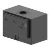 HITZE CUBO CF 800 Légfűtéses kandallókályha 4mm burkolattal
