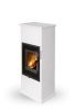 Romotop GREMIO 5G dekorüveg ajtós kerámia kandallókályha - bővíthető hőtárolóval - Fényes fekete