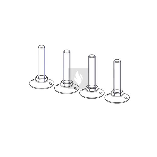 Romotop állítható lábak 100 mm kandallóbetéthez