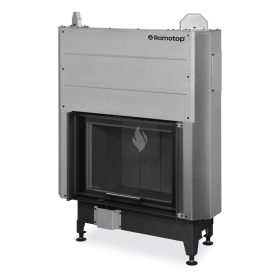   Romotop HEAT 3G L 66.50.06 Légfűtéses kandallóbetét, fekete béléssel