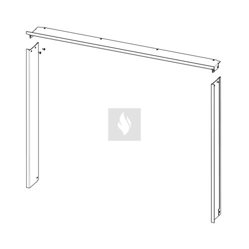 RAM11 takarókeret Romotop HEAT H3LJ kandallóbetéthez