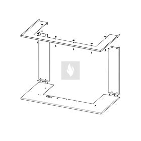RAM12 takarókeret Romotop HEAT HC3LH kandallóbetéthez