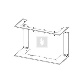 RAM12 takarókeret Romotop HEAT HC3LJ kandallóbetéthez