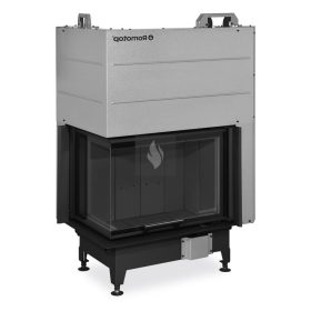   Romotop HEAT L 3G L 65.51.40.26 Légfűtéses kandallóbetét, fekete béléssel