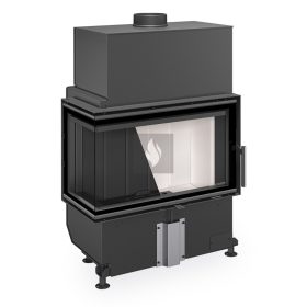   Romotop HEAT L 4G S 70.44.33.26 Légfűtéses kandallóbetét fekete béléssel