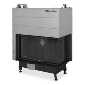   Romotop HEAT R 3G L 81.51.40.26 Légfűtéses kandallóbetét, fekete béléssel