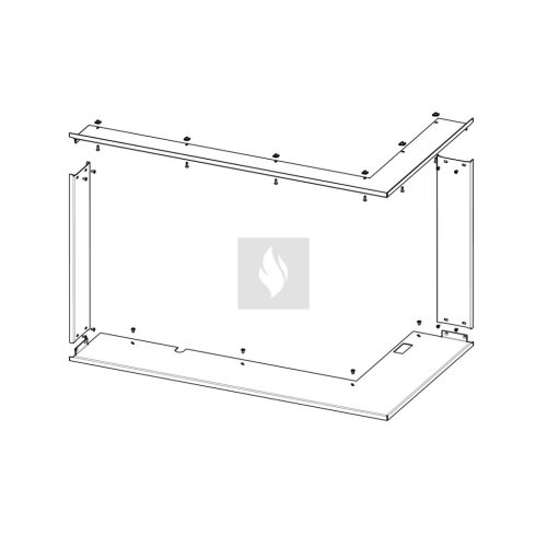 RAM12 takarókeret Romotop HEAT H R/L 3LF kandallóbetéthez