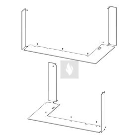 RAM14 takarókeret Romotop HEAT H R/L 3LF kandallóbetéthez