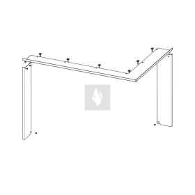 RAM11 takarókeret Romotop HEAT H R/L 3LG kandallóbetéthez