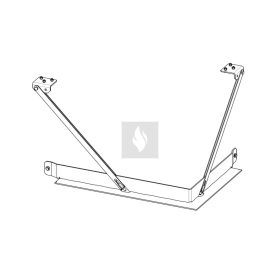   RAM15 terhelhető beépítést elősegítő felső fémkeret Romotop HEAT H R/L 3LG kandallóbetéthez