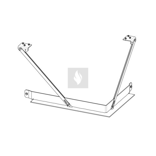 RAM15 terhelhető beépítést elősegítő felső fémkeret Romotop HEAT H R/L 3LG kandallóbetéthez