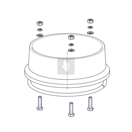 Romotop füstcső csatlakozó HRDLO 200 Impression kandallóbetéthez
