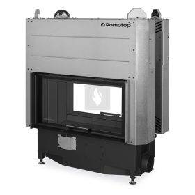   Romotop HEAT T 3G L 88.50.06 Légfűtéses kandallóbetét, fekete béléssel