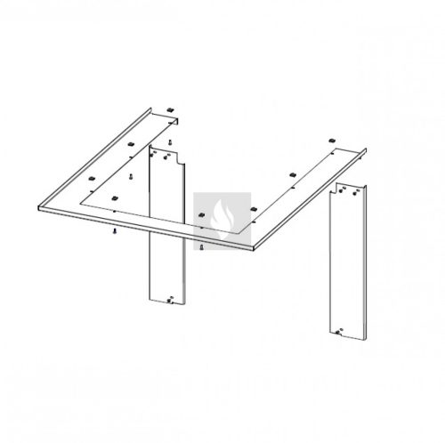 RAM11 takarókeret Romotop HEAT HU3LF kandallóbetéthez