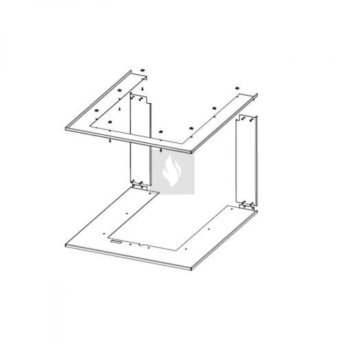 RAM12 takarókeret Romotop HEAT HU3LF kandallóbetéthez