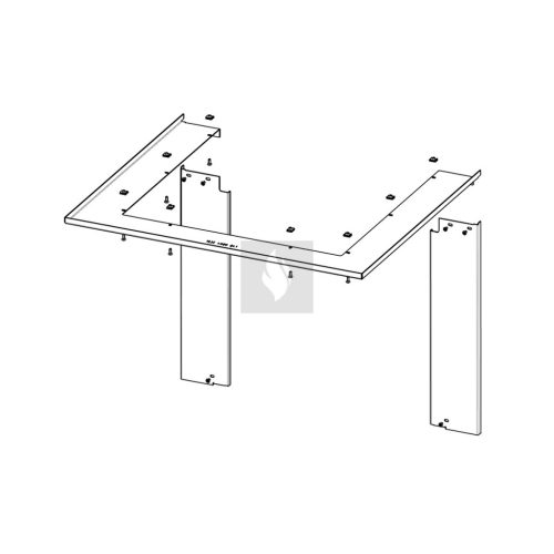 RAM11 takarókeret Romotop HEAT HU3LG kandallóbetéthez