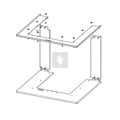 RAM12 takarókeret Romotop HEAT HU3LG kandallóbetéthez
