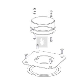   Romotop füstcső csatlakozó I3 HRDLO 160 Impression kandallóbetéthez