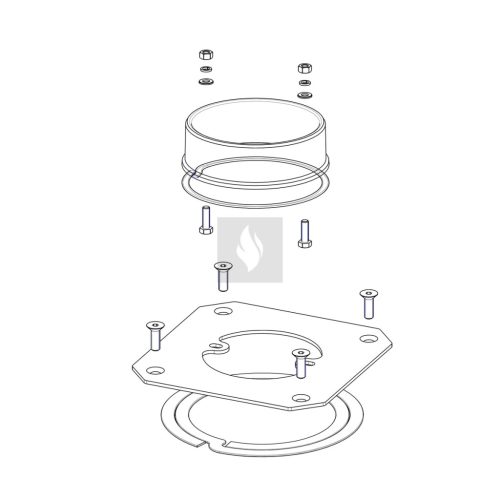 Romotop füstcső csatlakozó I3 HRDLO 160 Impression kandallóbetéthez