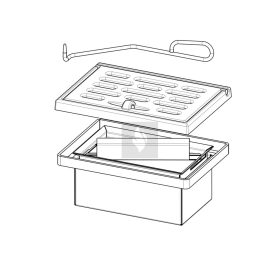 Romotop rostély szett Impression I3 kandallóbetéthez