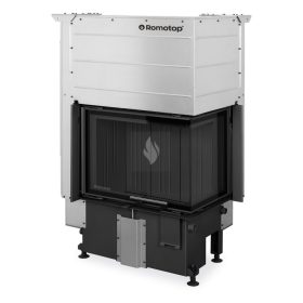   Romotop IMPRESSION R 3G L 63.51.38.16 Légfűtéses kandallóbetét fekete béléssel