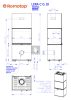 Romotop LERA C G három oldalas kerámia Design kandalló - Liliom