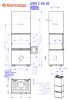 Romotop LERA C GH három oldalas zsírkő Design kandalló - bővíthető hőtárolóval