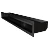 SAVEN Loft szellőzőrács 9×80cm fekete