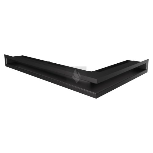 SAVEN Loft sarok szellőzőrács 6×40×60cm fekete balos