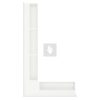 SAVEN Loft sarok szellőzőrács 9,5×45×80cm fehér balos