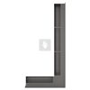 SAVEN Loft sarok szellőzőrács 9,5×95×45cm grafit jobbos