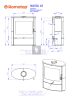 Romotop NAVIA 10 kerámia Kandallókályha - Acél