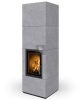 Romotop NORDAC hőtárolós 61 Thermaline világos szürke Design kandalló