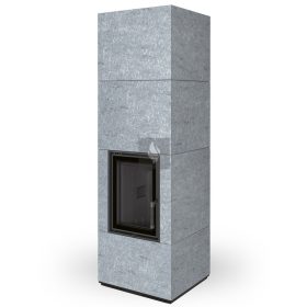   Romotop NORDAC hőtárolós Zsírkő Design kandalló fekete béléssel