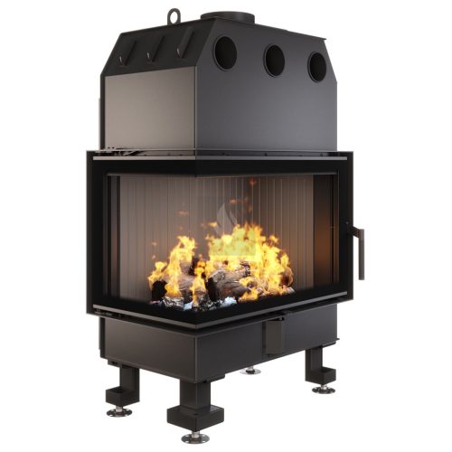 SAVEN Energy 75х50х47L (15,1kW) ECO balos légfűtéses kandallóbetét fekete béléssel