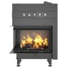 SAVEN Energy Up 75×50×47L (15,1 kW) ECO balos légfűtéses kandallóbetét fekete béléssel