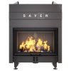 SAVEN Energy Up 80×50 (17,0 kW) ECO légfűtéses kandallóbetét fekete béléssel