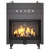 SAVEN Energy Up 80×50 (17,0 kW) ECO légfűtéses kandallóbetét fekete béléssel