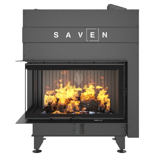 SAVEN Energy Up 85×50×47L (17,0 kW) ECO balos légfűtéses kandallóbetét fekete béléssel