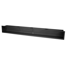 HITZE Slim 12 szellőzőrács 12x100 fekete