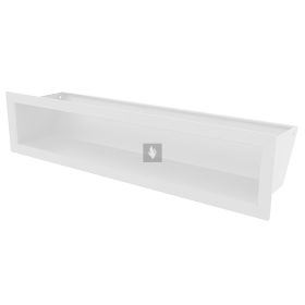 HITZE Slim 6 szellőzőrács 6x40 fehér