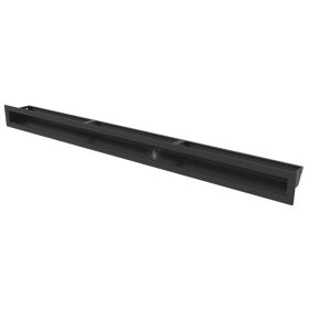 HITZE Slim 6 szellőzőrács 6x80 fekete