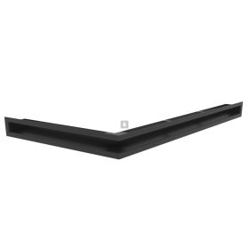 HITZE Slim 6 szellőzőrács 6x80x45L fekete